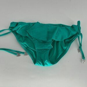Seafolly Shine Hip Tie Side Hipster womens Evergreen new bikini bottom US 6